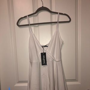 Boohoo white romper